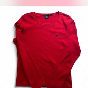 Ralph Lauren Sport Red Crew Neck Top